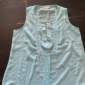 Daniel Rainn light teal sleeveless Dress Top
